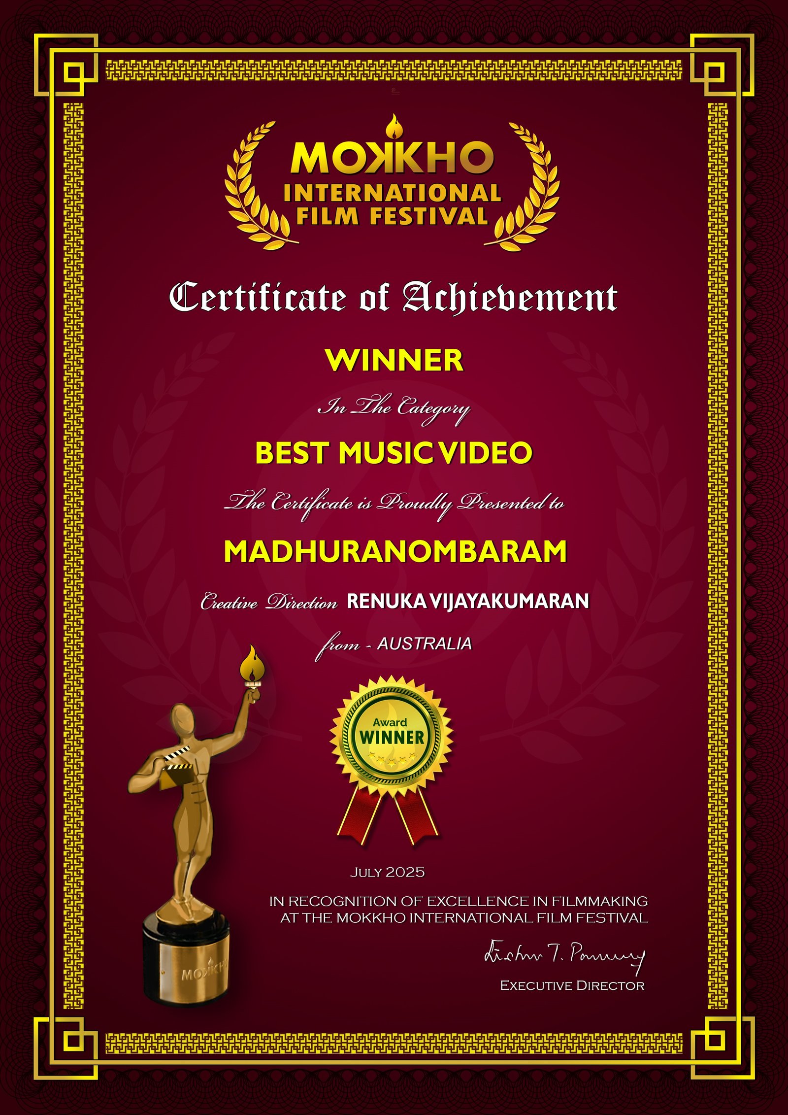 MIFF2624_Certificate_July_2025_BEST MUSIC VIDEO_Edited